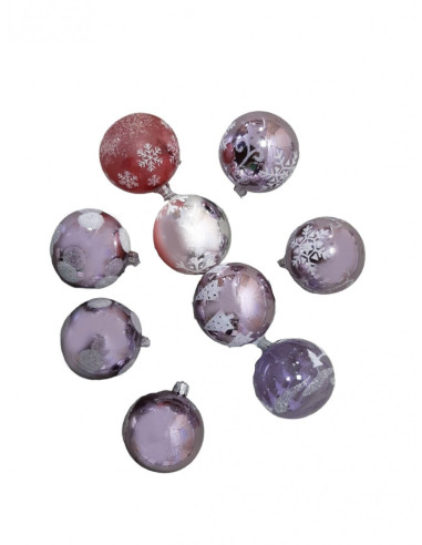 Pallina di Natale 6 cm assortito