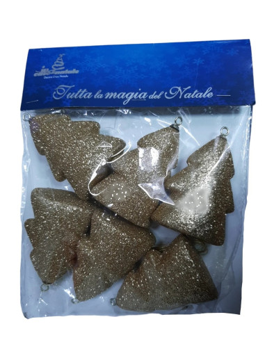Set di 6 decorazioni Albero Glitter...