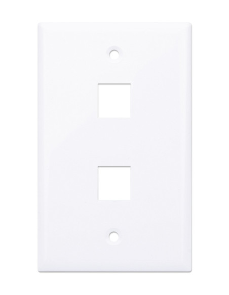 Placca Porta Frutti 2 Posti Mod.503 Bianco