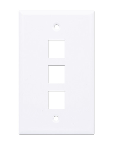 Placca Porta Frutti 3 Posti Mod.503 Bianco
