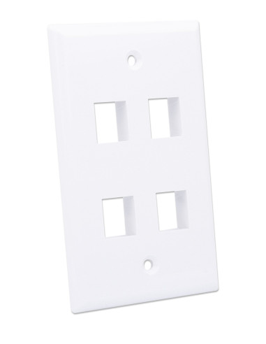 Placca Porta Frutti 4 Posti Mod.503 Bianco
