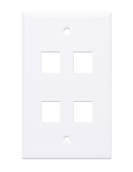 Placca Porta Frutti 4 Posti Mod.503 Bianco