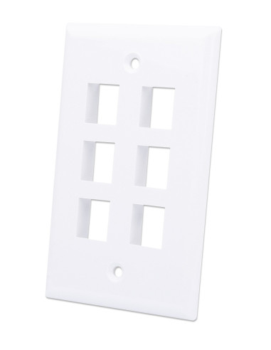 Placca Porta Frutti 6 Posti Mod.503 Bianco