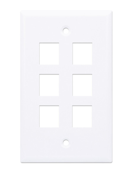Placca Porta Frutti 6 Posti Mod.503 Bianco