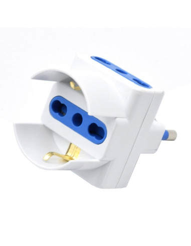 Adattatore Triplo Spina 2P+T 16A