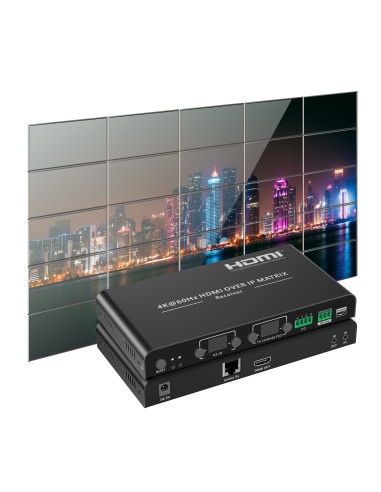Ricevitore per Matrix Extender HDMI Over IP 4K su Cavo Cat.6 fino a 120m Multiview Ipcolor iMMS