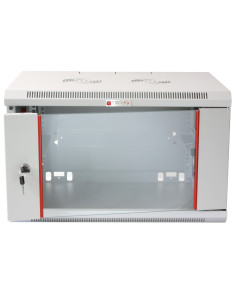 Armadio Rack 19'' a muro 12 unit&agrave sezione unica prof. 600mm Grigio 2