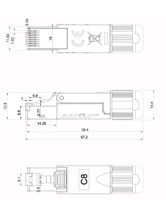 Plug RJ45 Cat.8 Schermato STP Tooless 2
