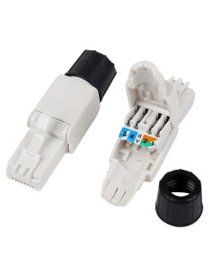 Plug Cat.6A RJ45 UTP Toolless con Copriconnettore