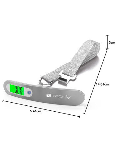 Pesa Valigie Digitale Capacit&agrave 50 kg Silver