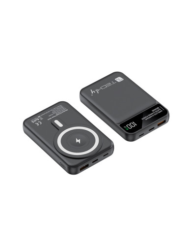 Power Bank Wireless Magnetico 3 in 1 con LED 10.000 mAh 22