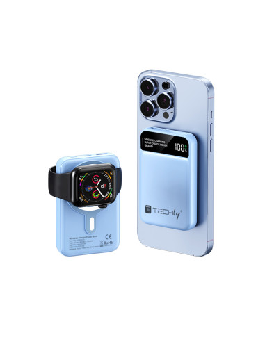 Power Bank Wireless Magnetico 3 in 1 con LED 10.000 mAh 22