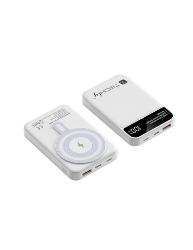 Power Bank Wireless Magnetico 3 in 1 con LED 10.000 mAh 22