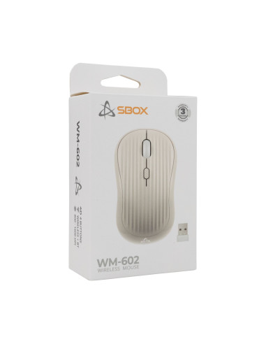 Mouse Wireless 1600dpi WM-602BG Beige
