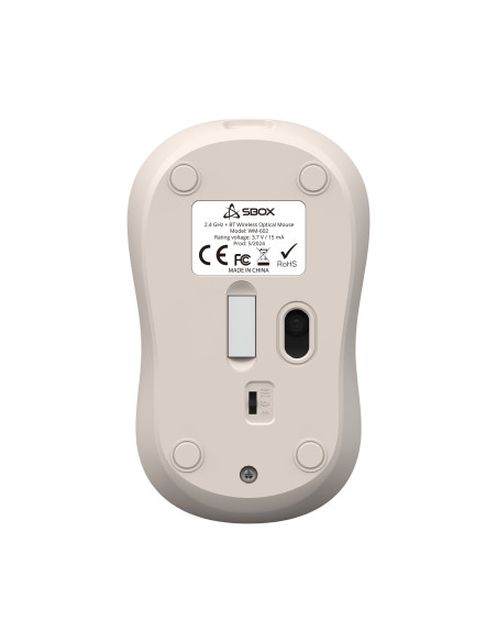 Mouse Wireless 1600dpi WM-602BG Beige