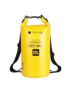 Sacca Impermeabile 20L Dry Bag con Tracolla Regolabile Giallo