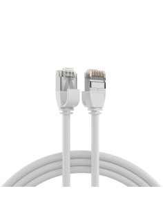 Cavo di Rete Patch in Rame Cat.6A U/FTP TPE 4mm Ultraflex Bianco 1m