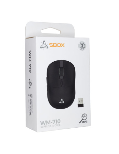 Mini Mouse Ottico Wireless 6D 3200 dpi Nero