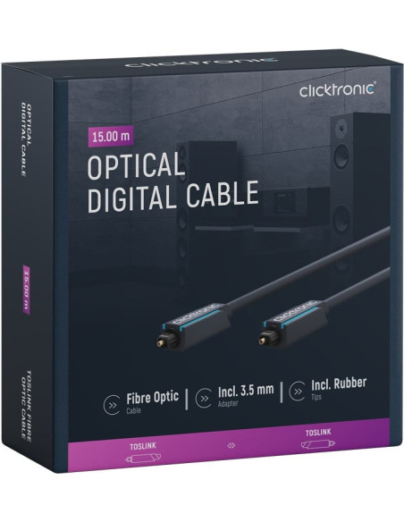 Cavo ottico digitale audio Toslink/Toslink 2 m