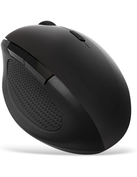 Mouse Ottico Ergonomico Wireless 1600dpi Nero