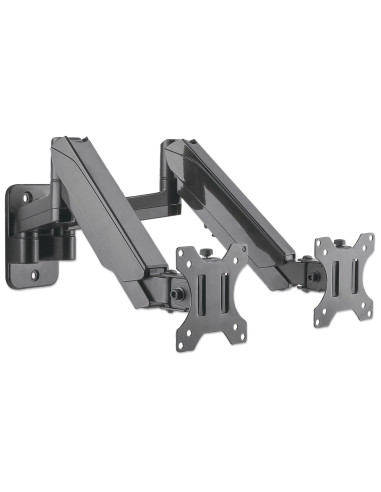 Staffa a Muro con Molla a Gas per due Monitor 17-32''