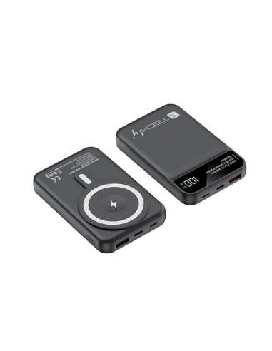 Power Bank Wireless Magnetico 3 in 1 con LED 10.000 mAh 22
