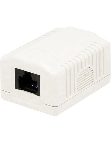Presa a Muro con 1 Frutto RJ45 Cat.6A UTP Beige