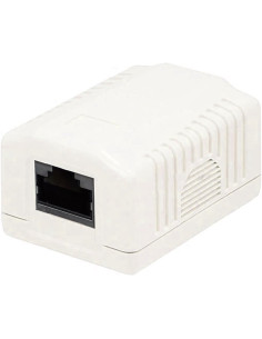 Presa a Muro con 1 Frutto RJ45 Cat.6A FTP Beige