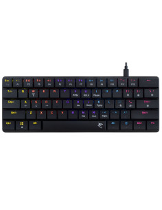 Tastiera Gaming USB-C&trade 62 Tasti con Retroilluminazione LED RGB e 19 Effetti Luce