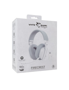 Cuffia Gaming Wireless BT con Microfono Bianco FIRECREST 2