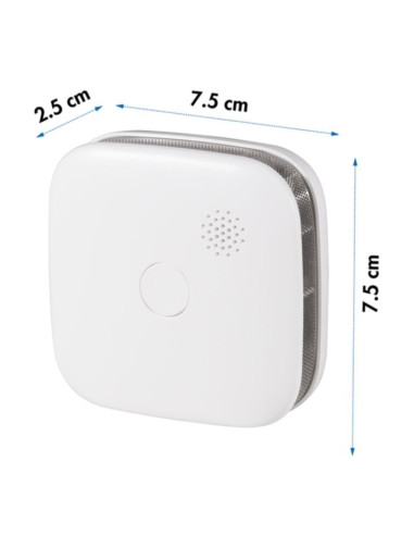 Rilevatore di Fumo 85 dB Fotoelettrico Batteria Litio Durata 10 anni