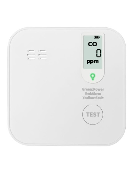 Rilevatore di Monossido di Carbonio 85 dB Batteria Litio Durata 10 anni