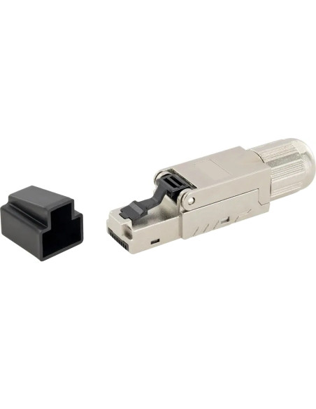 Plug RJ45 Cat.8 Schermato STP Tooless