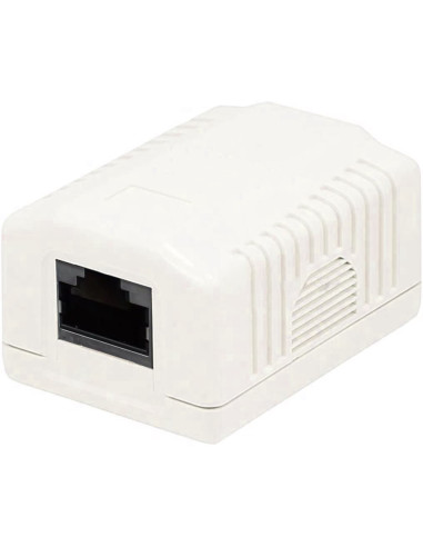 Presa a Muro con 1 Frutto RJ45 Cat.6A FTP Beige