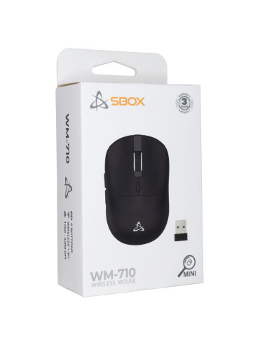 Mini Mouse Ottico Wireless 6D 3200 dpi Nero