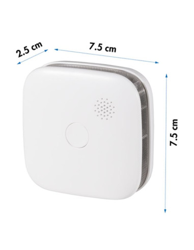 Rilevatore di Fumo 85 dB Fotoelettrico Batteria Litio Durata 10 anni