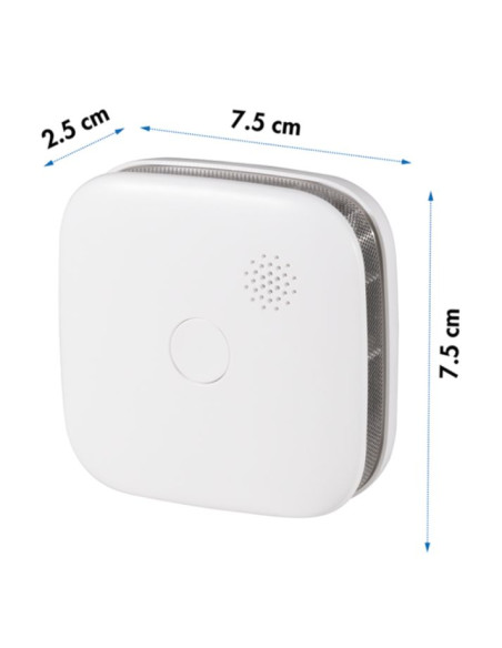 Rilevatore di Fumo 85 dB Fotoelettrico Batteria Litio Durata 10 anni