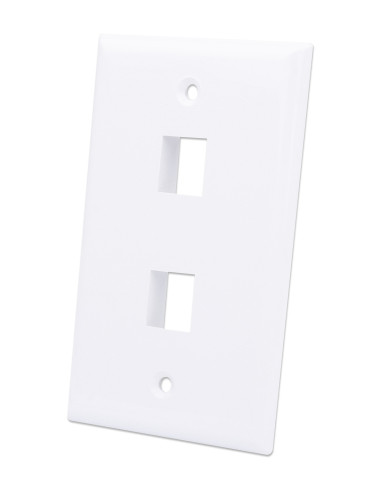 Placca Porta Frutti 2 Posti Mod.503 Bianco