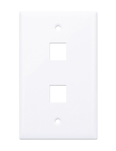 Placca Porta Frutti 2 Posti Mod.503 Bianco