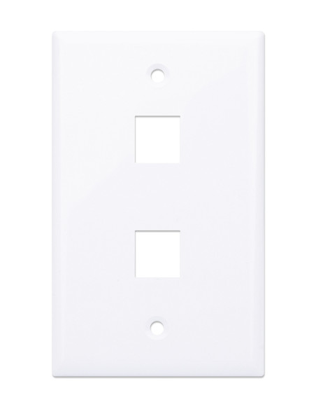 Placca Porta Frutti 2 Posti Mod.503 Bianco
