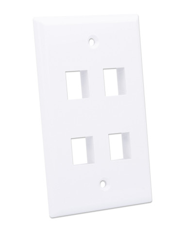 Placca Porta Frutti 4 Posti Mod.503 Bianco