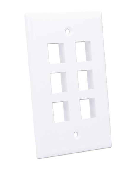 Placca Porta Frutti 6 Posti Mod.503 Bianco