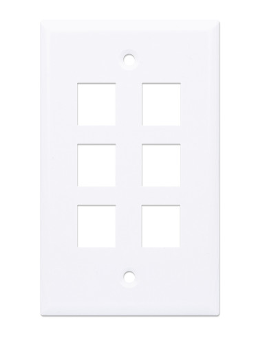 Placca Porta Frutti 6 Posti Mod.503 Bianco