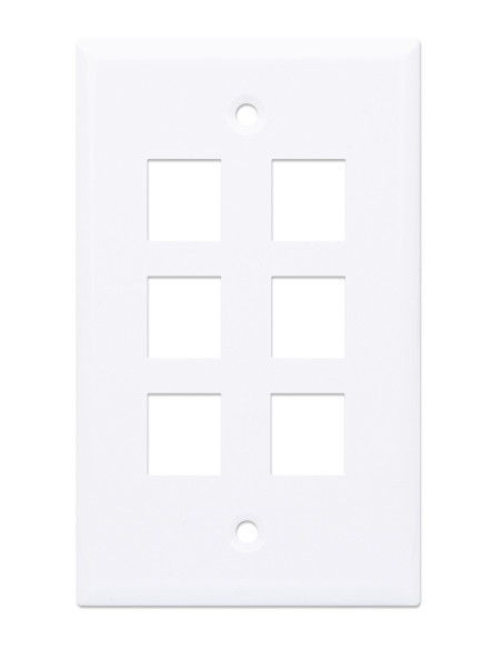 Placca Porta Frutti 6 Posti Mod.503 Bianco