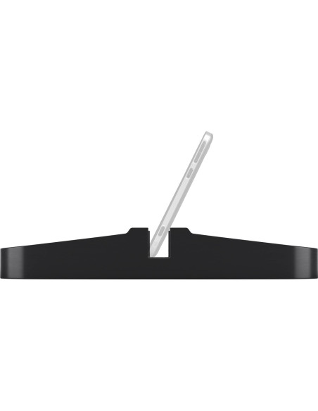 Caricatore Smartphone Qi Wireless da Auto 15W Silicone Nero