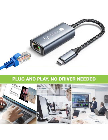 Adattatore Convertitore USB-C&trade 3.2 a RJ45 2