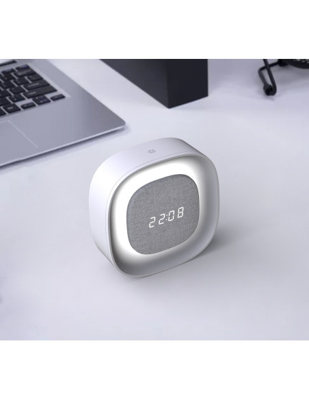 Sveglia Wireless Multifunzione con Luce Notturna Regolabile