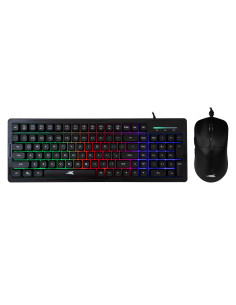 Kit Tastiera 101 Tasti e Mouse USB 7200 dpi Nero