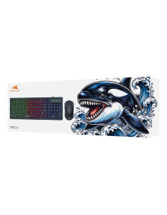 Kit Tastiera 101 Tasti e Mouse USB 7200 dpi Nero 2
