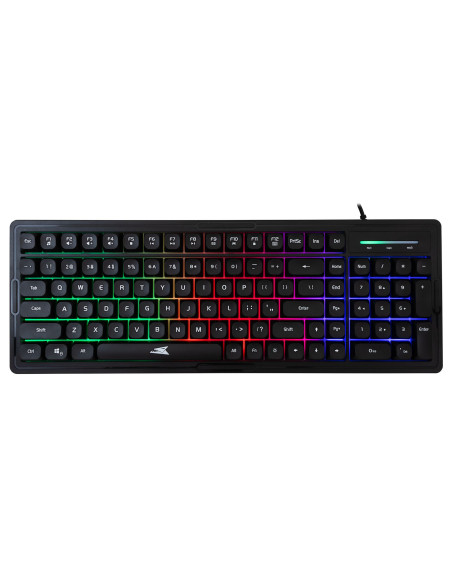 Kit Tastiera 101 Tasti e Mouse USB 7200 dpi Nero